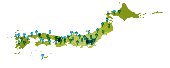 弁護士集客地域図